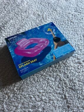 Pink Inflatable Splash Seat - Single Swimmer